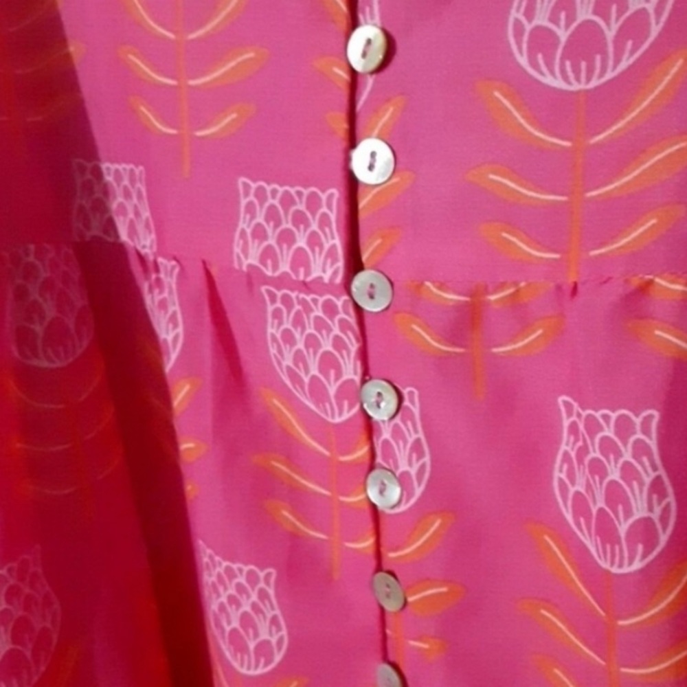 Pink Floral Mini Dress - Picture 4 of 7